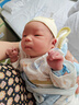 9i9婴儿袜子夏宝宝长筒袜网眼防蚊袜精梳棉袜松口薄不勒3双0-2岁蓝 实拍图