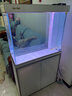 森森（SUNSUN）大型鱼缸底过滤水族箱客厅家用落地玻璃生态金鱼缸 【实时温显+灯控】珍珠白 0.8米长35cm宽 实拍图