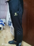 KELME/卡尔美运动裤男春秋新款足球收腿裤透气修身弹力训练长裤 黑灰 L 实拍图