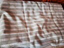 双鹤亚麻棉枕巾棉麻菱格单双人枕巾亚麻枕席巾枕头芯套凉席配套枕巾 实拍图