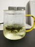 泥也玻璃泡茶杯大容量加厚高硼硅茶水分离水杯子家用办公喝茶杯 实拍图