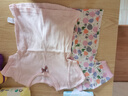 印品棉棉屋2件装夏季日系中小儿童装半袖上衣纯全棉a类女童宝宝短袖t恤外穿 纯色粉紫花短袖2件装 90 实拍图