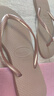 havaianas明星同款Slim细带夹脚女人字拖平底海边沙滩夏情侣拖鞋 3581-浅卡其色 37-38 巴西码 实拍图
