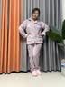 俞兆林珊瑚绒睡衣女士秋冬加厚冬天冬季中老年法兰绒家居服送妈26年新款 NSCJF-浅紫白条绣花 K331 L （建议100-120斤） 实拍图