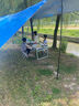 威迪瑞（Wind Tour） 户外天幕帐篷黑胶防紫外线露营遮阳棚凉棚防晒防雨沙滩野营帐篷 【银胶涂层】卡其3*3米-一副杆 实拍图