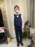 衣诺坊儿童西服马甲套装藏青色西装六一演出服主持人表演礼服 实拍图