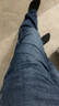 真维斯（JEANSWEST）牛仔裤男2025夏季薄款宽松直筒裤百搭男裤子休闲长裤蓝色32 实拍图