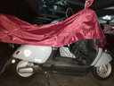 法瑞纳雨衣电动车男女双帽檐雨披加大加厚电瓶车摩托车自行车骑行雨具 9XL双人(遮脚款）红色 实拍图