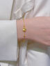中国黄金（CHINA GOLD）四叶草黄金手链女足金转运珠手链纯金七夕情人节礼物送女友老婆 足金四叶草手链约1.6g【玫瑰礼盒】 实拍图