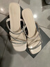 达芙妮凉鞋女夏季外穿2025新款一鞋两穿鞋子女配裙子拖鞋海边气质凉拖鞋 月光白【凉拖两穿- 4cm粗跟】 37 实拍图