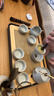 琦轩源米黄汝窑功夫茶具套装陶瓷茶壶盖碗茶杯茶盘轻奢高档家用喝茶中式 实拍图