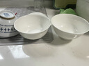 瓷侠客纯白骨瓷碗家用米饭碗吃饭碗小汤碗大号面碗陶瓷餐具套装大碗组合  5英寸大米饭碗【1个】 实拍图