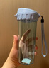 特百惠（Tupperware）茶韵500ML男女士学生夏季大容量运动塑料水杯子父亲节礼物 冰水蓝 实拍图