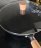 京东京造 钻石纹钛炒锅 铁锅不粘炒菜电磁炉燃气灶【健康无涂层】32cm 实拍图