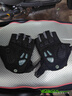 洛克兄弟 骑行手套加厚硅胶减震春夏季运动健身自行车手套半指男 S169 黑灰 SBR+GEL 双重减震升级 L 实拍图