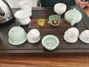 唐云匠心茶具套装家用一体茶盘办公式茶台全自动底部上水玻璃烧水器整套 款06福韵+青瓷鱼 不锈钢全自动 实拍图