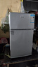 长城（GREAT WALL FRIDGE）家用迷你小冰箱小型冷冻冷藏保鲜宿舍出租房办公室节能省电双开门电冰箱 银色58L【一级能效 全国联保】 实拍图