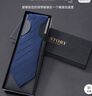 GLO-STORY领带拉链男正装商务8cm免打一拉得懒人西装领带礼盒装 蓝色暗条纹 实拍图