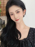 KRISTEN JUDI不对称耳环女银气质新款耳钉简约轻奢高级感时尚字母耳饰生日礼物 玫瑰金色闺蜜送女友老婆生日礼物 实拍图