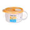 特百惠（Tupperware）宝宝儿童辅食碗可微波碗婴儿分装储存辅食工具保鲜盒460ml 活力橙 实拍图