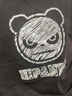HI PANDA你好熊猫短袖T恤男美式高街痞帅个性夏季舒适透气重磅纯棉五分袖 【100%纯棉】-黑#JDP熊猫粉笔 L 实拍图