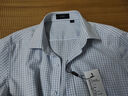 杉杉【DP免烫】长袖衬衫男士蓝色春季商务休闲纯棉衬衣 DP018 39  实拍图