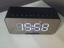 米家时钟声音闹钟学生专用摆件电子儿童女孩男孩强力叫醒充电闹铃 黑色版2组闹钟+小程序设置+蓝牙 实拍图