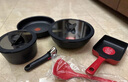 特福（Tefal）锅具套装百变锅铸铝红心可拆卸煎炒锅六件套黑美人【带硅胶铲】 实拍图