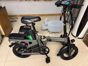 绿源电动自行车新国标代驾折叠电动车超长续航铝合金锂电池助力电瓶车 幻影高级版灰色-30A-纯电90公里 实拍图