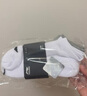 李宁（LI-NING） 袜子运动袜男女短袜中筒袜篮球羽毛球跑步棉质抗菌短袜透气吸汗 【白色】低跟袜三双装 XL号【适合42到46码】 实拍图