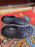 crocs卡骆驰洞洞鞋贝雅卡骆班轻便耐磨一脚蹬休闲鞋|205089 深蓝/辣椒红-4CC 45 (290mm) 实拍图