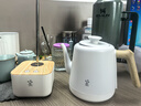 鸣盏【国家补贴】烧水壶泡茶 电热水壶功夫茶壶电茶炉 茶艺师专用电茶壶智能恒温电热水壶MZ152A白色 实拍图