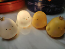 韩版可爱小鸡小夜灯卧室装饰品发光玩具幼儿园儿童生日分享小礼物 小鸡仔/黄色+白色/一对 实拍图