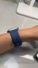 Apple/苹果 Watch Series 10 智能手表GPS+蜂窝款46毫米银色铝金属表壳丹宁色运动型表带S/M MWYF3CH/B 实拍图