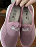 回力官方网面鞋子女鞋夏季妈妈鞋一脚蹬鞋老北京布鞋透气鞋跑步鞋 紫色【百搭款】 38 实拍图