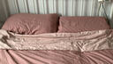 水星家纺四件套床上纯棉100%a类全棉床单被套宿舍单人套件1.2米×2米床粉 实拍图