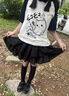 蛋糕裙短款白色短裙女夏季新款芭蕾风小个子半身裙公主蓬蓬裙裤裙 南大街-4272【黑色/自带内衬】 L 实拍图