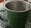 无印良品（MUJI）不锈钢双层马克杯 大容量男女办公学生水杯茶杯咖啡杯 绿色 490ml 实拍图