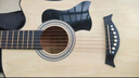 维卡斯（WEIKASI）民谣吉他初学者木吉他单板新手入门练习琴guitar吉它学生男女乐器 38英寸原木色+礼包【初学推荐】 实拍图