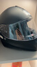 坦克T127摩托车头盔全盔四季双镜片防雾电动车安全帽男女亚黑2XL 实拍图