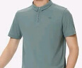 KOLON SPORT/可隆速干POLO 男士吸湿小翻领抗菌户外运动印花短袖 LHPT5MTT31-MO 青苔绿 2XL 185/104A 实拍图