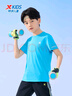 特步（XTEP）童装儿童夏季短袖针织衫短T中大童男童透气速干运动休闲T恤 皇家蓝【9009】 160 cm 实拍图