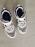 鸿星尔克（ERKE）童鞋中性大小童休闲鞋大网孔透气运动鞋微晶白/星际蓝33 实拍图