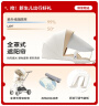 smartstroller遛娃神器婴儿推车可坐可躺轻便折叠双向高景观0-6岁用宝宝溜娃车 香槟白(铝合金车架+3D舒适透气) 实拍图