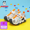 巴布豆（BOBDOG）童鞋包头儿童凉鞋夏季男宝宝学步鞋 105332053 米白/藏青蓝24 实拍图