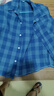 迪士尼（Disney）男孩春秋男童长袖衬衫棉质夏季薄款格子衬衣外套儿童洋气中大童潮 蓝格 160 建议身高150-160cm 实拍图
