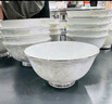 陶相惠 陶瓷饭碗4.5英寸汤碗家用餐具骨瓷防烫高脚米饭碗10只套装微波炉 实拍图