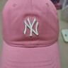美职棒（MLB）男女复古可调节软顶运动棒球帽休闲遮阳鸭舌帽情侣CP77/CP66 粉色NY小标【CP77-50PKS】 均码 实拍图