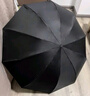 天堂伞强效拒水雨伞防风加固十骨大伞三折便携商务雨伞男女士 10骨黑胶大伞-曜石黑 实拍图