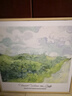梵高莫奈原木风小清新装饰挂画世界名画客厅餐厅小众油画 F款梵高《绿色麦田》 40*40cm 原木色木纹框+油画布 实拍图